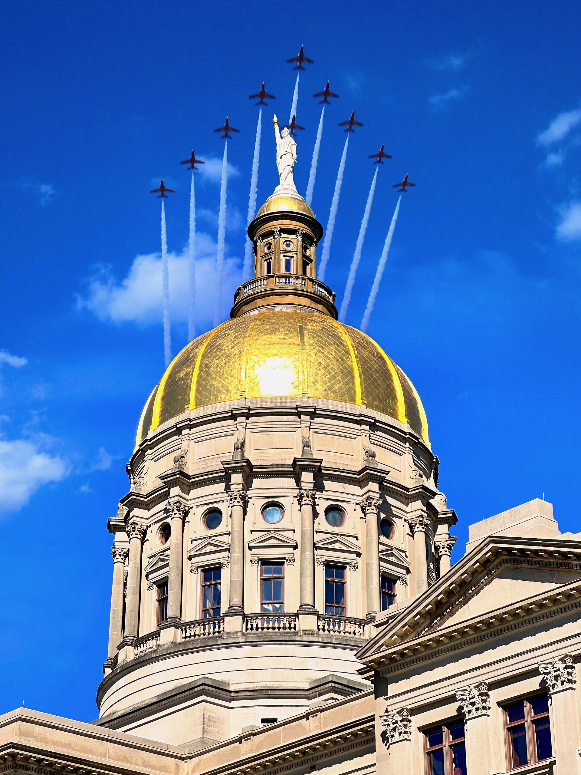 Gold dome of the Georgia State Capitol